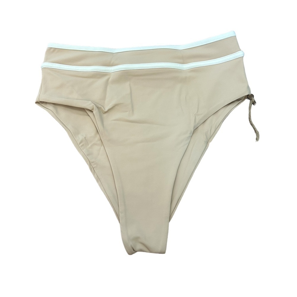 Revolve Stone Fox Swim Juniper High Waist Cheeky Bottom Frappe Sz Small NWT - Picture 4 of 9